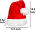 AOGU 4 Pack Plush Santa Hat Confortable Velvet Red Christmas Hat for Christmas Party Favors Fit for Adults and Kids...