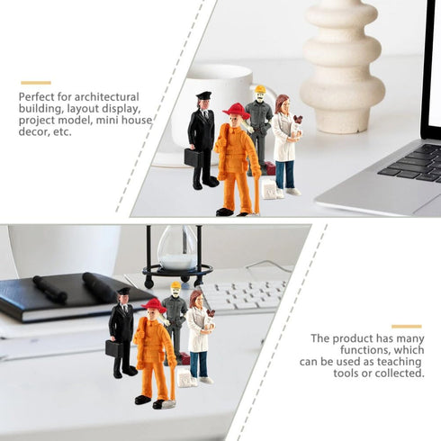 Toddmomy 1 Set Mini Figure Models?Mini Character Models Mini People Figurines Simulation People Scale Models for Miniature Scenes...