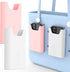 OUTXE 2 Pack Bogg Bag Phone Holder Compatible with All Bogg Bags, Silicone Cell Phone Holder Accessories for Bogg Bag, White and Pink Phone Case H...