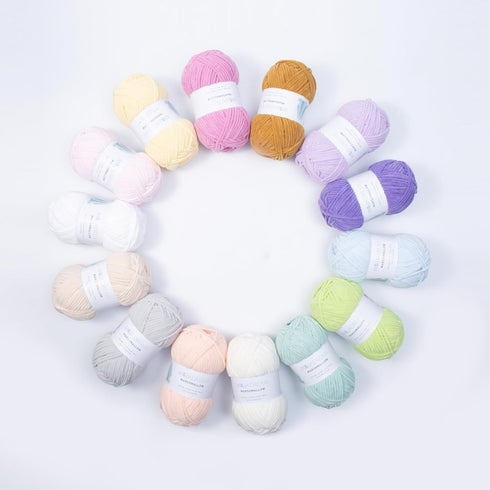 Marshmallow Yarn 3PCS 3.5oz Soft Chenille Yarn for Amigurumi Baby Blanket Yarn: No Shedding Soft Easy to Knitting and Crocheting Bulky 5# Yarn 3 S...