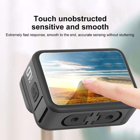 Camera Accessories Black Silicone Case Battery Side Cover, Screen Protectors, Lens Caps, Lanyard Compatible with GoPro Hero 12, 11, 10, 9...