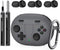 Silicone Case for Beats Studio Buds Case Cover, 2021/2023 New Beats Studio Buds, Wireless Earbuds Silicone Case Accessories with Keychain, Dark Gr...