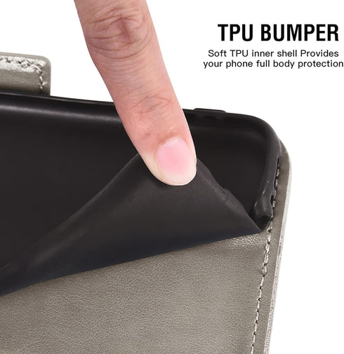 Asuwish Phone Case for Samsung Galaxy S24 5G Wallet Cover with Tempered Glass Screen Protector and Leather Flip Credit Card Holder Stand Wrist Str...