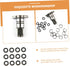 BESTonZON 12 Sets Wrench -ring Impact Wrench Socket Retainer 3/4 to 1/2 Impact Adapter Retainer Ring for Impact Wrench Electric Impact O-rings Ret...