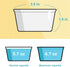 LIFVER 6 oz Porcelain Ramekins Bowls for Souffle, Creme Brulee, Classic Style Ramekins for Baking Oven Safe, Set of 6, Airy Blue...
