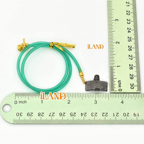 iland Dollhouse Accessories on 1:12 Scale, Gardening Tools Pack of Mini Metal Pail, Watering Pot and Hose Fits Fairy Garden...