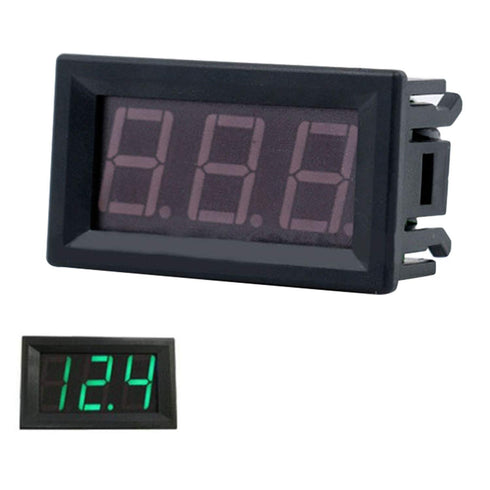 2PCS Green LED Digital Voltmeter Voltage Meter DC 5V to 30V Voltage Panel Meter for 6V 12V Electromobile Motorcycle Car...