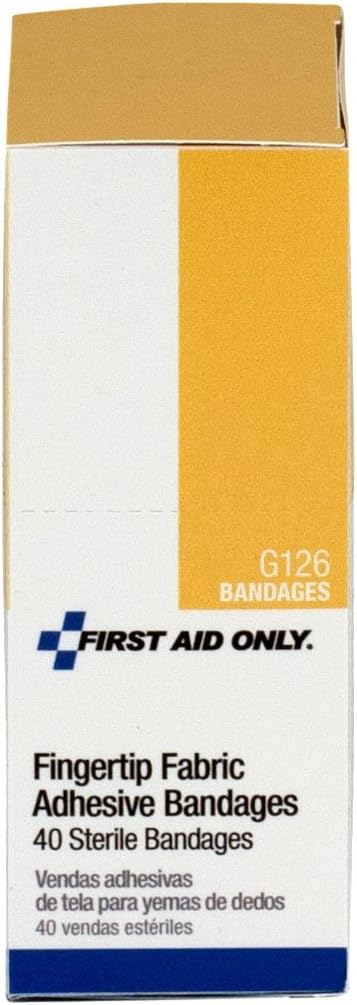 First Aid Only - G126 Fingertip Fabric Bandage, 40 Count...