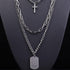 YERTTER Dainty Unique Punk Layering Silver Chain Choker Necklace Boho Jewelry Set Layered Cross Pendant Statement Chunky Chain Necklace for Women ...