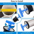 Mechanical Test, Seal & Cleanout Pipe Plug, 2-1/16" to 2-9/16" Expandable Rubber Plug Sewer Cleanout Cap Cover for DWV Testing, Boat Handle Drain ...
