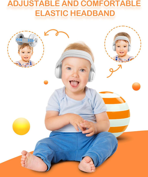 ZOHAN 001 Baby Ear Muffs Noise Canceling Protection Headphones for Toddler and Infant Up to 36 Months - CE & CPC Certified with Replacement Headba...
