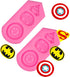2 Pieces Superhero Silicone Mold Cookie Fondant Molds Candy Chocolate Fondant Molds...