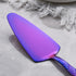 Purple Wedding Cake Knife and Server Set, Stainless Steel Cake Cutting Set, Cake Cutter and Pie Server for Wedding, Birthday, Party...