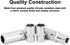 CASOMAN 4 Pieces 1/4-Inch Drive Impact Socket Set-10mm, Deep & Shallow, Metric, 6 Point Desgin, Mirror Chrome Finish...