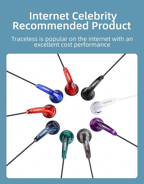 Yuandao Wired HiFi Earbuds: 15.4mm Dynamic Colorful Classic Flat Head Earphones with 3.5mm Plug, Bass Stereo in Ear Headphones for Gaming/Sport/St...