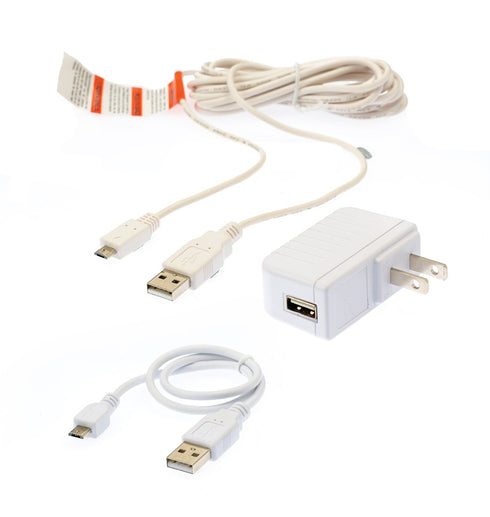 Infant Optics Official MicroUSB Power Cord Adapter for DXR8 Monitor Unit 2018 Version DXR8 or Earlier, White...