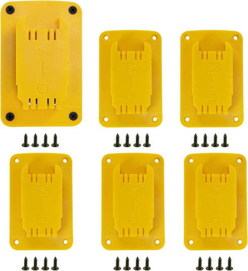 Khanka Tool Holders Replacement for Dewalt 20V / 60V Cordless Router Nailer Saw Drill Tools Mount/Wall Hanger,Fit for Milwaukee M18 Tools (6 Packs...