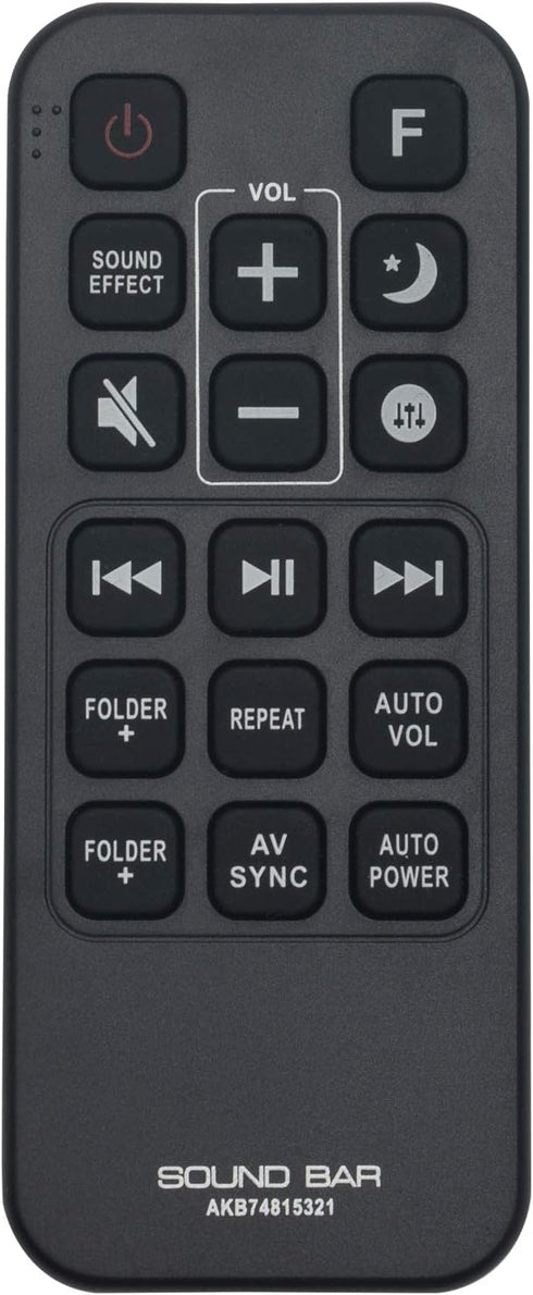 AKB74815321 Replaced SoundBar Remote Control fit for LG SH5 SH5B SJ5 SJ5B SJ5Y SPJ5B-W...