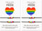 COLORFUL BLING LGBTQ Rainbow Beads Strand Bracelet Set with Card, Happy Pride Month, Show Your True Color, Be Proud. Be You. 2Pcs Pride String Bra...