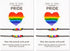 COLORFUL BLING LGBTQ Rainbow Beads Strand Bracelet Set with Card, Happy Pride Month, Show Your True Color, Be Proud. Be You. 2Pcs Pride String Bra...