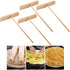 Hemoton Dough Scraper Dough Scraper Dough Scraper 4pcs Crepe and Pancake Spreader Wooden T-shape Crepe Pancake Maker Utensils Spreading Bakery Too...
