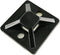 HS Cable Tie Mounts Self Adhesive with Screw Hole Zip Wire Tie Mounting Base Holder (100 Pack) Squares 1x1 Inch,Black...