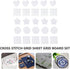 Tofficu 50 Pieces Mesh Plastic Canvas Sheets, Plastic Mesh Sheet Plastic Grid Sheet 5 Styles, Plastic Canvas Shapes for Embroidery, Knitting and C...