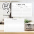 100 Count Recipe Cards, Recipe Cards 3x5 White, 3x5 Recipe Cards Double Sided, Blank Recipe Cards for Bridal Shower and Wedding...