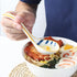 Soup Spoon Set of 4 Japanese and Korean Curved Handle Ceramic Ramen Soup Spoon for Pho Miso Salad Dessert Thai (Style 2)...
