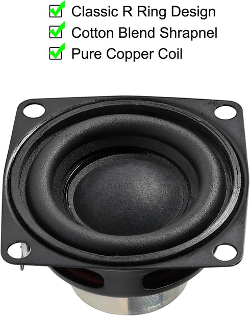 4pcs 2inch 4Ohm 10W Full Range Audio Speaker Stereo Woofer Loudspeaker for Arduino (4pcs)......