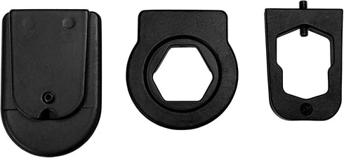 Master Tailgaters Rear View Mirror Three Metal Bracket Adapters for Volkswagen, Audi, Dodge, Ford, Honda...