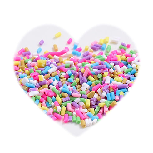 100G Polymer Clay Slices Fake Sprinkles Resin Sprinkles Fake Candy Sprinkles Clay Sprinkles Nail Art Slices Polymer Sprinkles for Nail Art DIY Cra...