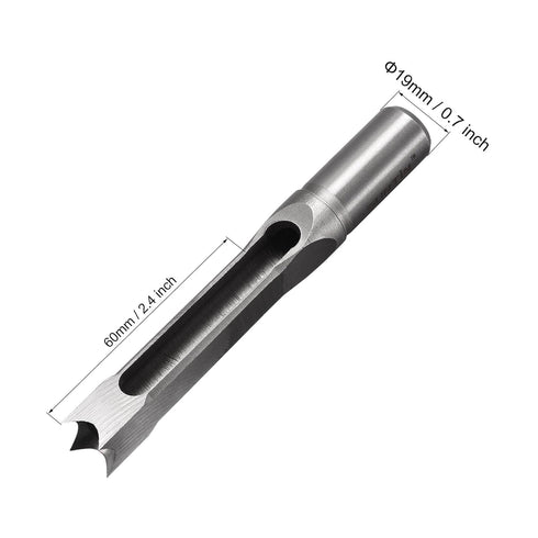 uxcell Square Hole Drill Bits for Wood 7/16" x 210mm Mortising Chisel Bit Auger Spur Cutter Tool for Woodworking Carpentry Drilling Tool...