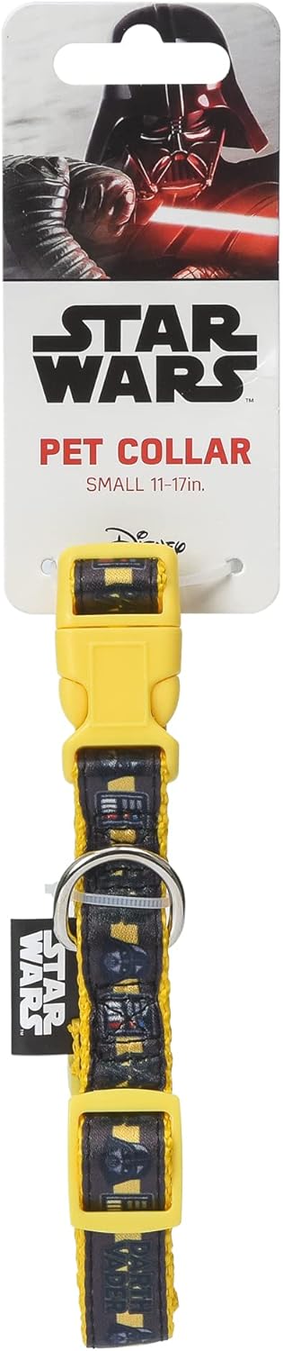 Star Wars for Pets Darth Vader Dog Collar, Small | Officially Licensed Yellow Dog Collar | Small Dogs with D-Ring, Cute Dog Apparel & Accessories ...