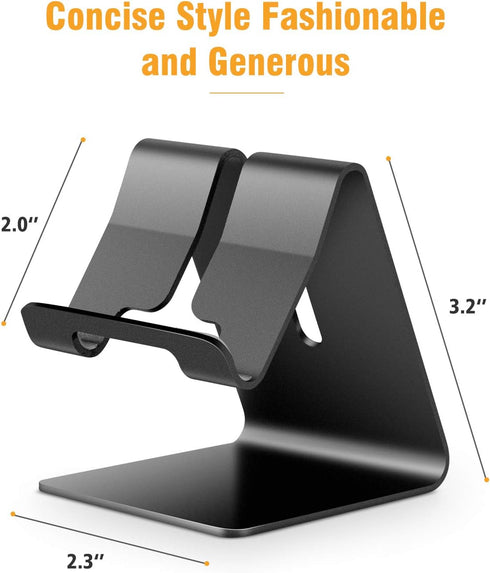 ORIbox Cell Phone Stand, Stand for Office Desk, Aluminum Desktop Solid Desk Stand...