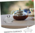 Teapot Lid Small Glass Lid Pot Lid Top Clear Lids Replacement Glass Teapot Caps Glass Tea Pot Lid Tea Steeper Lid Tea Kettle Lid Replacement Glass...