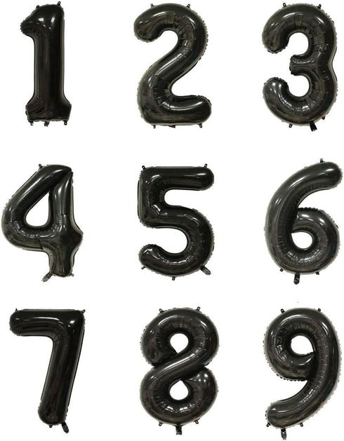 Tellpet Black Number 5 Balloon, 40 Inch...