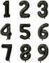 Tellpet Black Number 5 Balloon, 40 Inch...