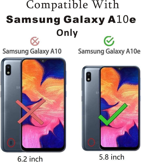 Yiakeng Samsung Galaxy A10E Case, Samsung A10E Case, Shockproof Slim Protective with Kickstand Hard Phone Cover for Samsung Galaxy A10E (Red)...