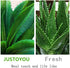 JUSTOYOU Large 12.5" Artificial Succulents Aloe Plants Real Touch Fake Flowers Unpotted for Home Wedding Festival Arrangement (1, Green)...