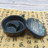 Multifunctional Chinese Calligraphy Handmade Porcelain Ink Well Dish Ceramic Inkslab Inkstone with Brush Holder for Beginners Paintings Writings D...