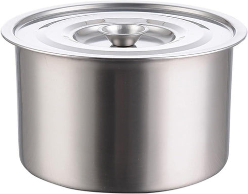 Stainless Steel Soup Pot, Stock Pot Sauce Pot Induction Pot With Lid, Healthy Multifunctional Odorless Pot Seasoning Container for Cooking (Small ...