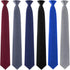 Haysandy 6 Pcs Clip on Ties for Men Solid Color Men's Tie Clip on Necktie 20 Inches Pretied Ties for Office School Uniforms...
