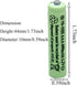 1.2V AAA 600mAh NI-MH Rechargeable Battery for Outdoor Solar Lights,Garden Lights, Remotes, Mice (Green 12 PCS)...