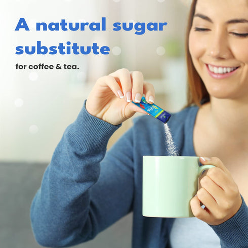 SweetLeaf Organic Stevia Packets - Zero Calorie Stevia Powder, No Bitter Aftertaste, Sugar Substitute for Keto Coffee, Nothing Artificial, Non-GMO...