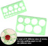 LOKUNN 2 Pcs Circle Template for Drawing, Ruler Quilling Tool, Round Hole Ruler Tool, Multi-Function Round Plastic Geometric Stencil Rulers Drawin...