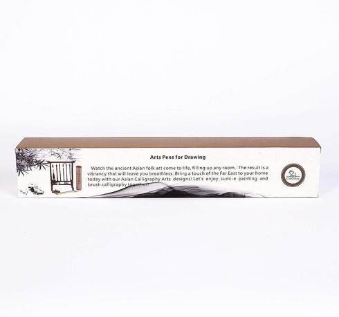 10Pcs Chinese Calligraphy Brushes Set, Painting Writing Watercolor Brushes, Kanji Japanese Sumi Drawing Brushes with Roll-up Bamboo Holder...