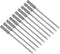 uxcell 10 Pcs 3mm Slotted Tip Magnetic Flat Head Screwdriver Bits, 1/4 Inch Hex Shank 4-inch Length S2 Power Tool...