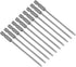 uxcell 10 Pcs 3mm Slotted Tip Magnetic Flat Head Screwdriver Bits, 1/4 Inch Hex Shank 4-inch Length S2 Power Tool...