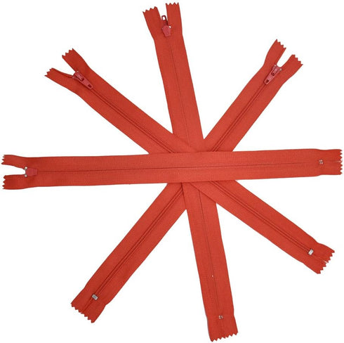 60 Pcs 12 Inches Nylon Coil Zippers Sewing Zippers for Tailor Sewing Crafts (Red)...